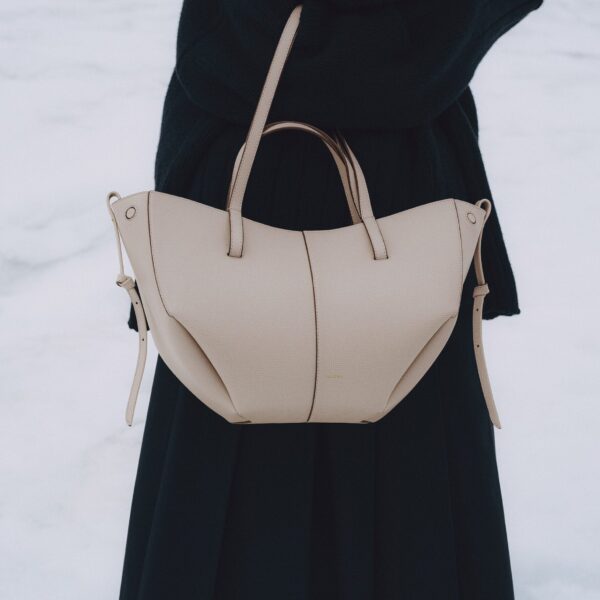 Polène Cyme Mini in Mist Cyme Mini in Mist - Mini Bags - Parisian Luxury Leather Bag at Coveti