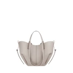 Polène Cyme Mini in Mist Cyme Mini in Mist - Mini Bags - Parisian Luxury Leather Bag at Coveti