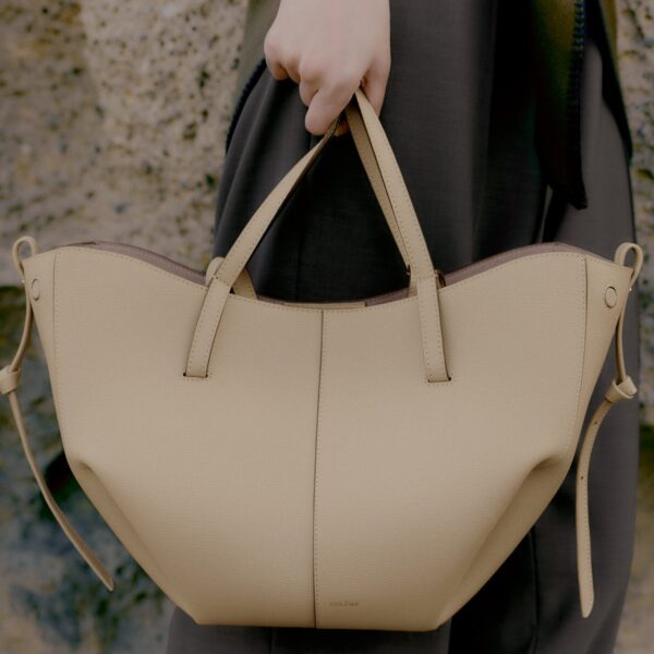 Polène Cyme Mini in Sand Cyme Mini in Sand - Mini Bags - Parisian Luxury Leather Bag at Coveti