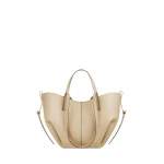 Polène Cyme Mini in Sand Cyme Mini in Sand - Mini Bags - Parisian Luxury Leather Bag at Coveti