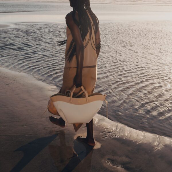 Polène Cyme in Beige Cyme in Beige - Totes & Top-Handle Bags - Parisian Luxury Leather Bag at Coveti
