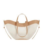 Polène Cyme in Beige Cyme in Beige - Totes & Top-Handle Bags - Parisian Luxury Leather Bag at Coveti