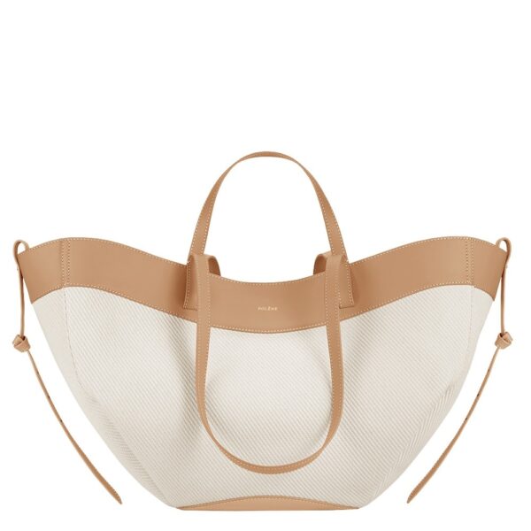Polène Cyme in Beige Cyme in Beige - Totes & Top-Handle Bags - Parisian Luxury Leather Bag at Coveti