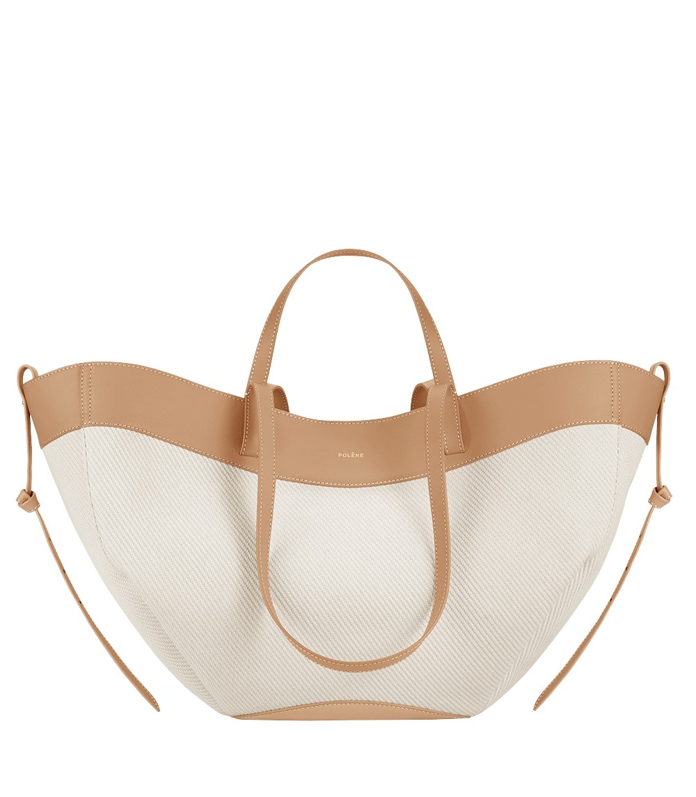 Polène Cyme in Beige Cyme in Beige - Totes & Top-Handle Bags - Parisian Luxury Leather Bag at Coveti