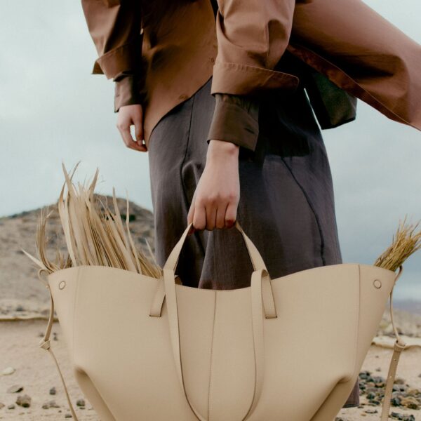 Polène Cyme in Sand Cyme in Sand - Totes & Top-Handle Bags - Parisian Luxury Leather Bag at Coveti