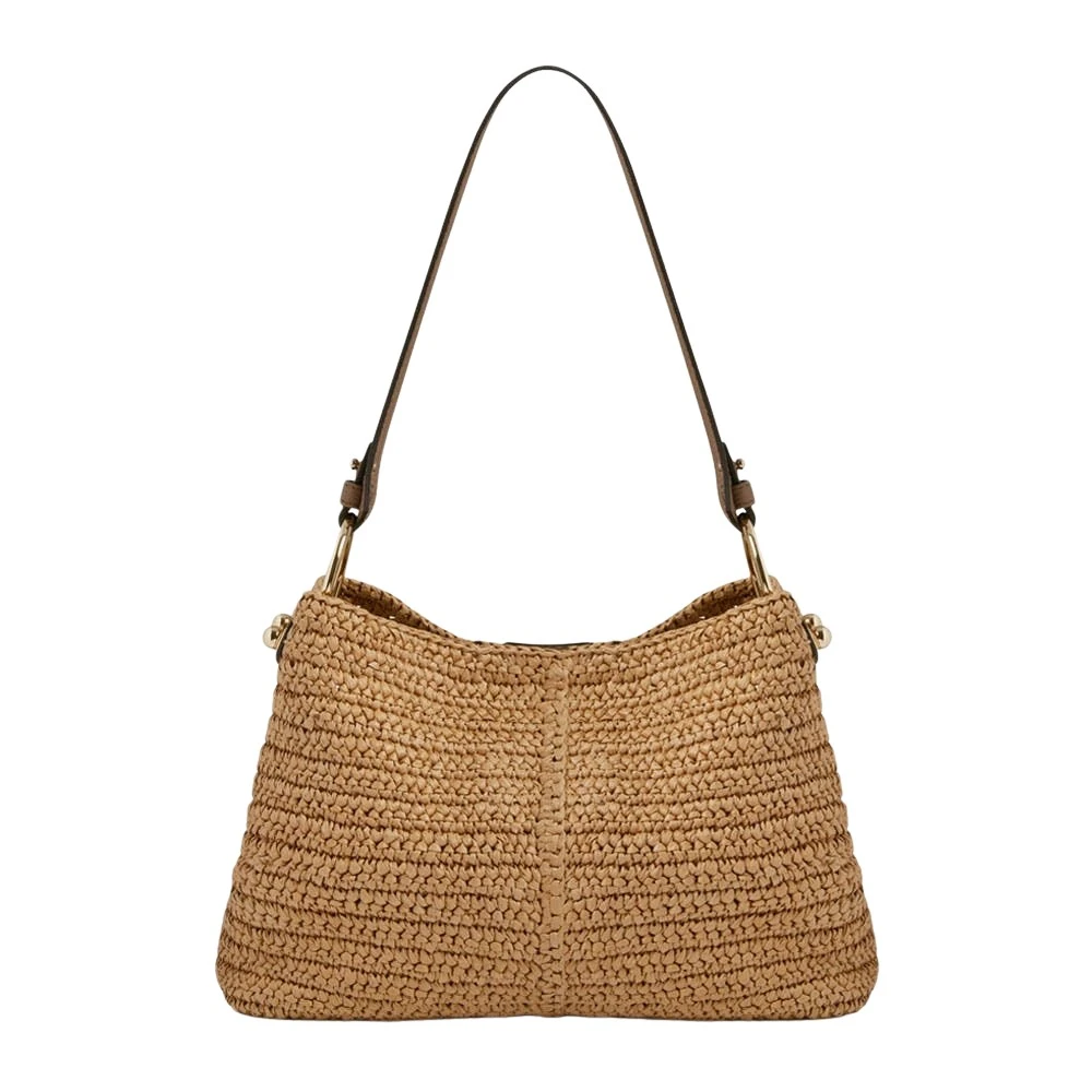 Beige-Lana-Hobo-in-Raffia-and-Clay48293_nobg Strathberry Lana Hobo crossbody bag