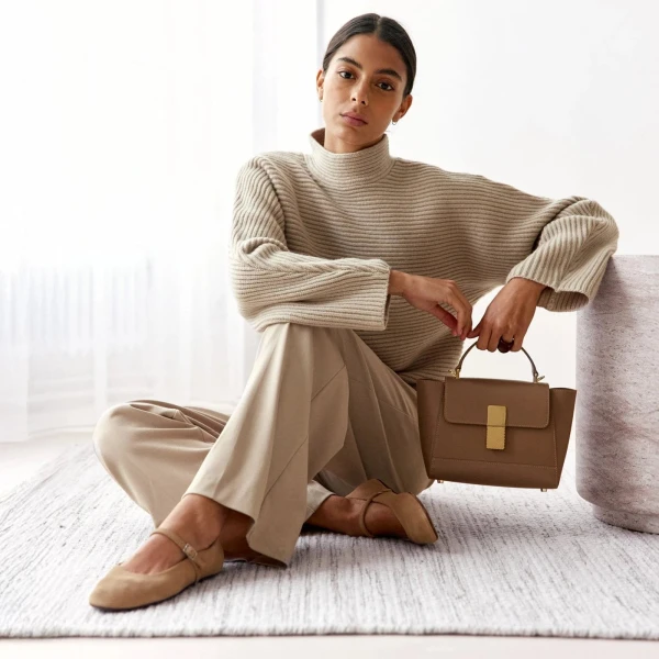 Ateliers Auguste Mini Marly in Taupe bag