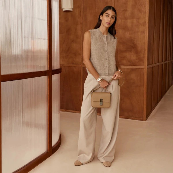 Ateliers Auguste Mini Monceau in Cappuccino bag