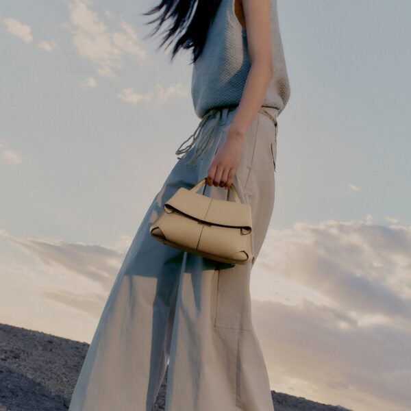 Polène Mokki Mini in Sand Mokki Mini in Sand - Mini Bags - Parisian Luxury Leather Bag at Coveti