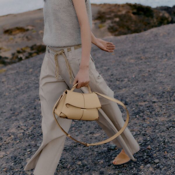 Polène Mokki Mini in Sand Mokki Mini in Sand - Mini Bags - Parisian Luxury Leather Bag at Coveti