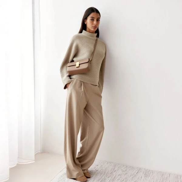 Ateliers Auguste Monceau Baguette in Taupe bag