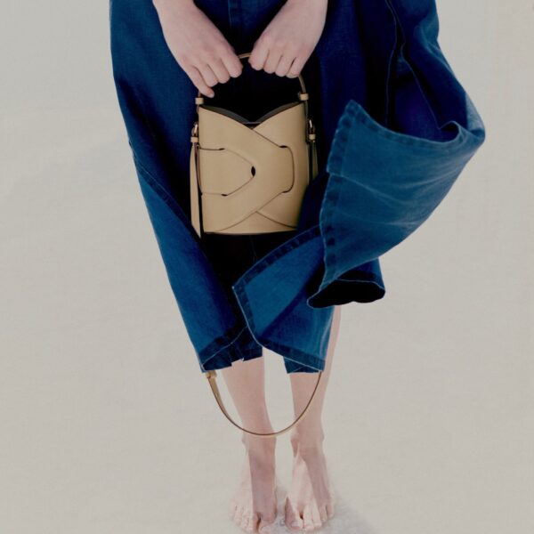 Polène Nodde Seau in Sand Nodde Seau in Sand - Bucket Bags - Parisian Luxury Leather Bag at Coveti