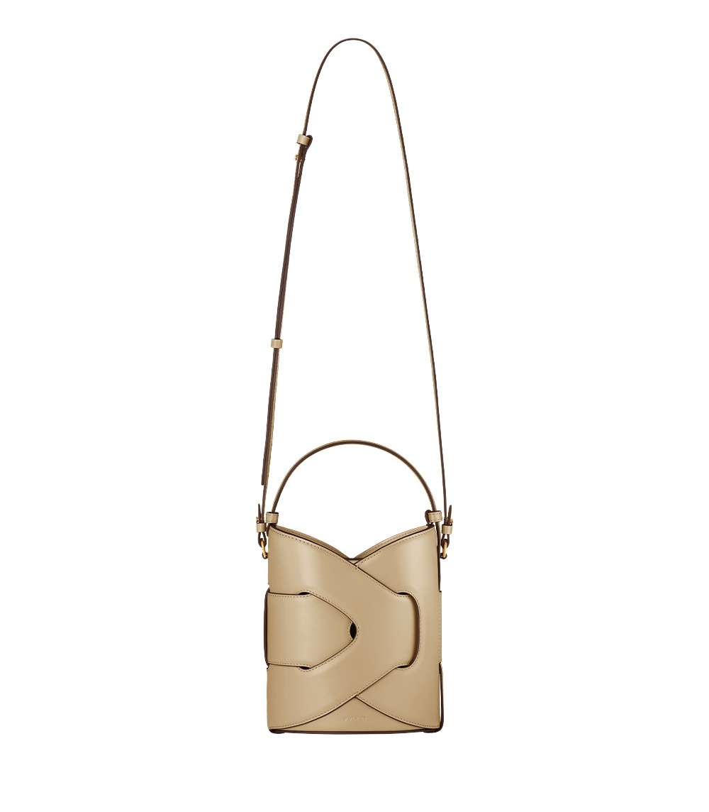 Polène Nodde Seau in Sand Nodde Seau in Sand - Bucket Bags - Parisian Luxury Leather Bag at Coveti