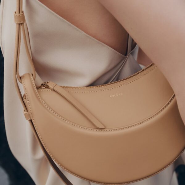 Polène Numéro Dix in Beige Numéro Dix in Beige - Shoulder & Crossbody Bags - Parisian Luxury Leather Bag at Coveti