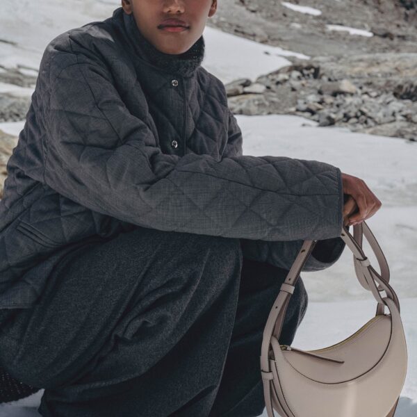 Polène Numéro Dix in Mist Numéro Dix in Mist - Shoulder & Crossbody Bags - Parisian Luxury Leather Bag at Coveti