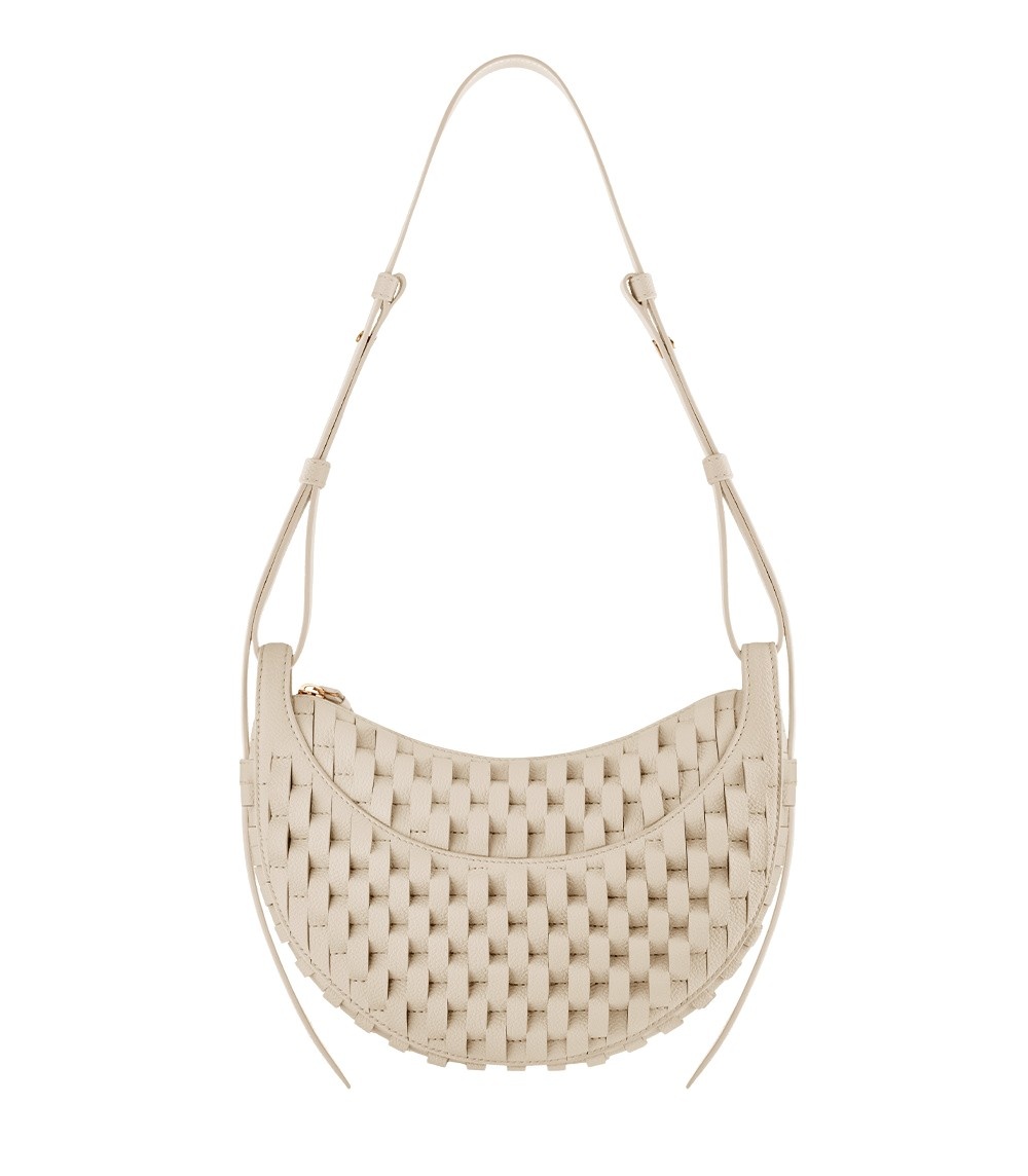 Polène Numéro Dix in Onda Ecru Numéro Dix in Onda Ecru - Shoulder & Crossbody Bags - Parisian Luxury Leather Bag at Coveti