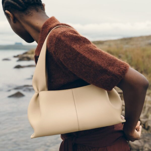 Polène Numéro Neuf East West in Sand Numéro Neuf East West in Sand - Shoulder & Crossbody Bags - Parisian Luxury Leather Bag at Coveti