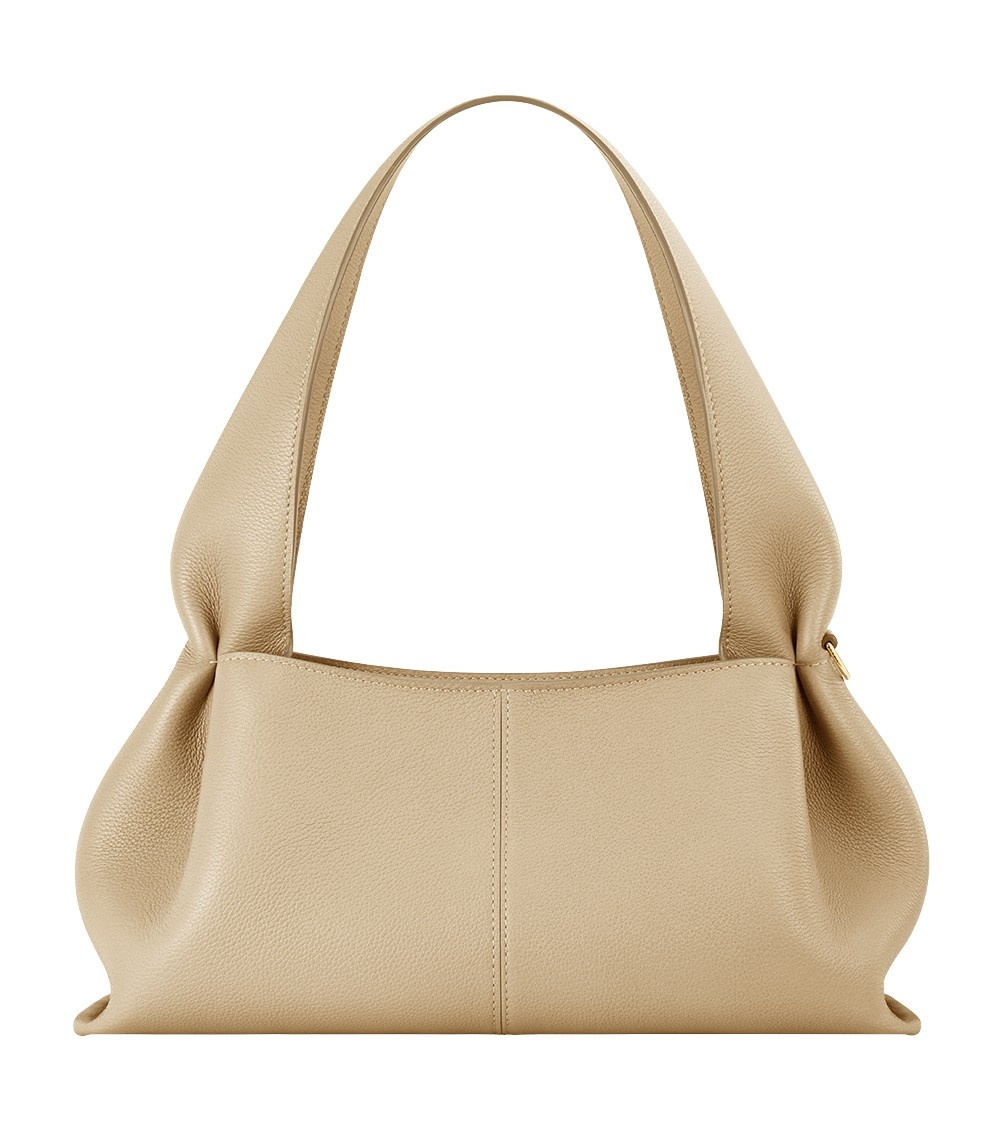 Polène Numéro Neuf East West in Sand Numéro Neuf East West in Sand - Shoulder & Crossbody Bags - Parisian Luxury Leather Bag at Coveti