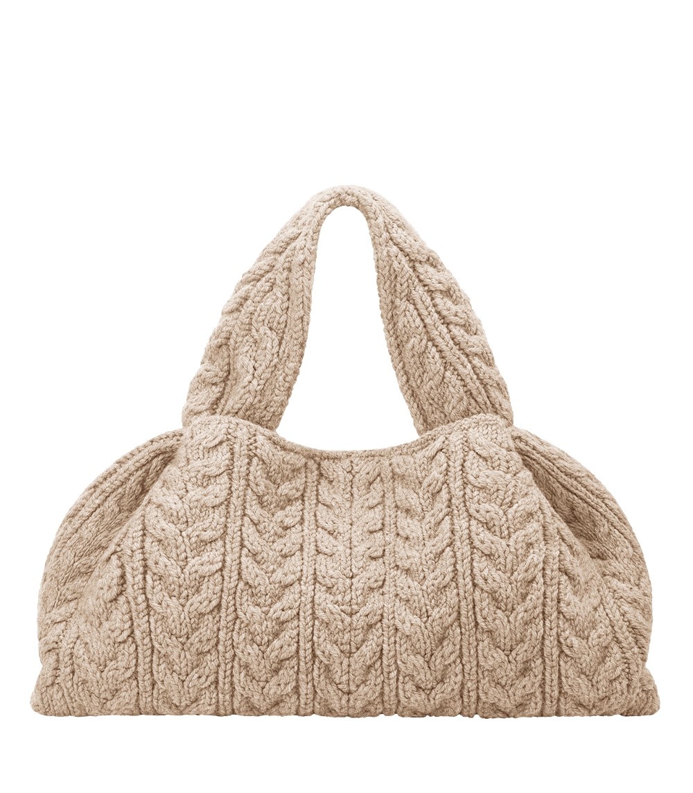 Polène Numéro Neuf Large in Ecru Numéro Neuf Large in Ecru - Shoulder & Crossbody Bags - Parisian Luxury Leather Bag at Coveti