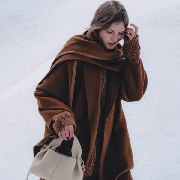 Polène Numéro Neuf Mini in Mist Numéro Neuf Mini in Mist - Mini Bags - Parisian Luxury Leather Bag at Coveti