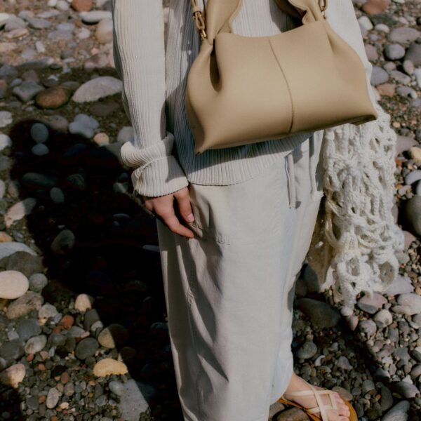 Polène Numéro Neuf Mini in Sand Numéro Neuf Mini in Sand - Mini Bags - Parisian Luxury Leather Bag at Coveti