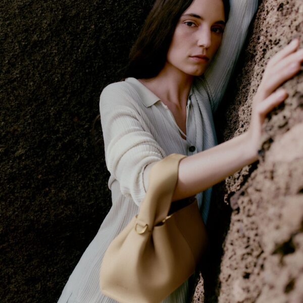 Polène Numéro Neuf Mini in Sand Numéro Neuf Mini in Sand - Mini Bags - Parisian Luxury Leather Bag at Coveti