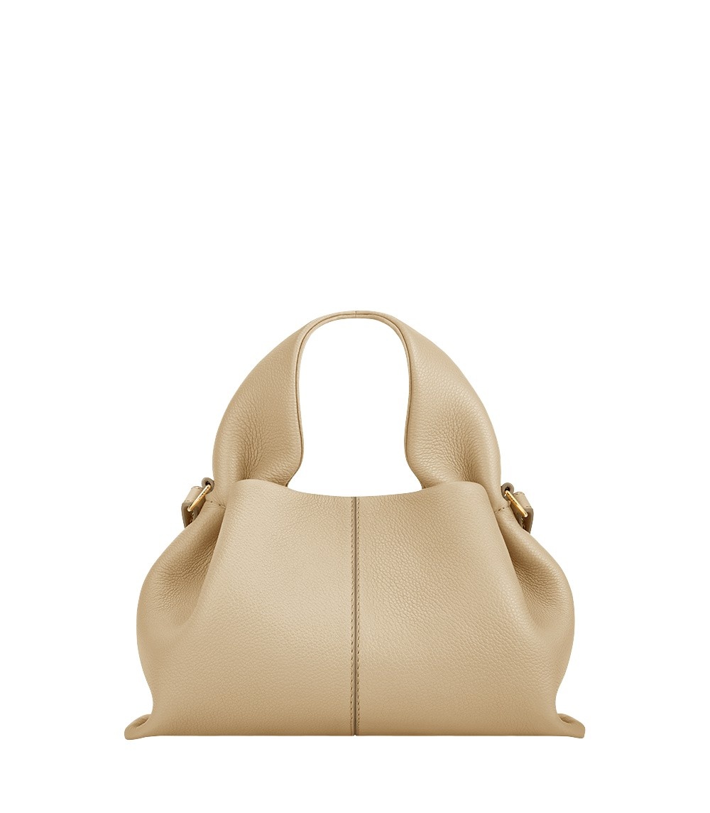 Polène Numéro Neuf Mini in Sand Numéro Neuf Mini in Sand - Mini Bags - Parisian Luxury Leather Bag at Coveti