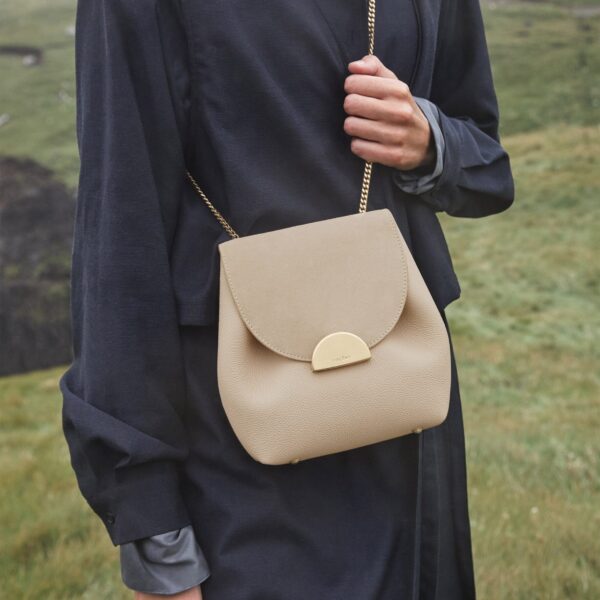 Polène Numéro Un Mini in Sand Numéro Un Mini in Sand - Mini Bags - Parisian Luxury Leather Bag at Coveti