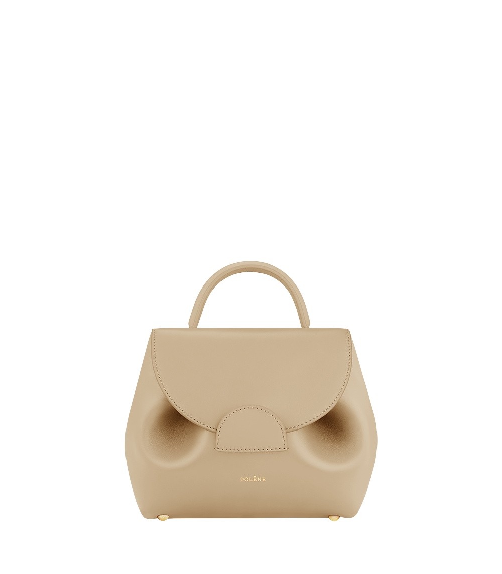 Polène Numéro Un Nano in Sand Numéro Un Nano in Sand - Mini Bags - Parisian Luxury Leather Bag at Coveti