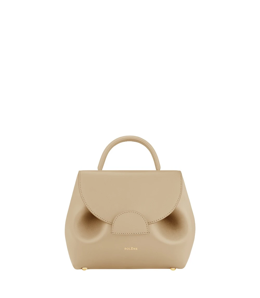 Beige-Numero-Un-Nano-in-Sand-collection-coveti74016_nobg Polène Numéro Un Nano in Sand Numéro Un Nano in Sand - Mini Bags - Parisian Luxury Leather Bag at Coveti