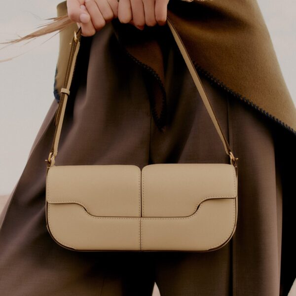 Polène Osmo in Sand Osmo in Sand - Shoulder & Crossbody Bags - Parisian Luxury Leather Bag at Coveti