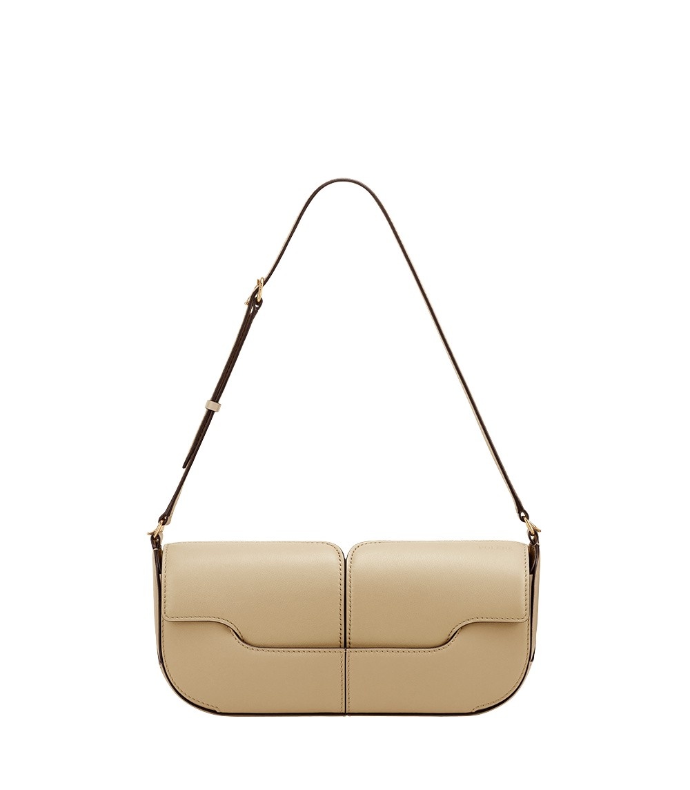 Polène Osmo in Sand Osmo in Sand - Shoulder & Crossbody Bags - Parisian Luxury Leather Bag at Coveti
