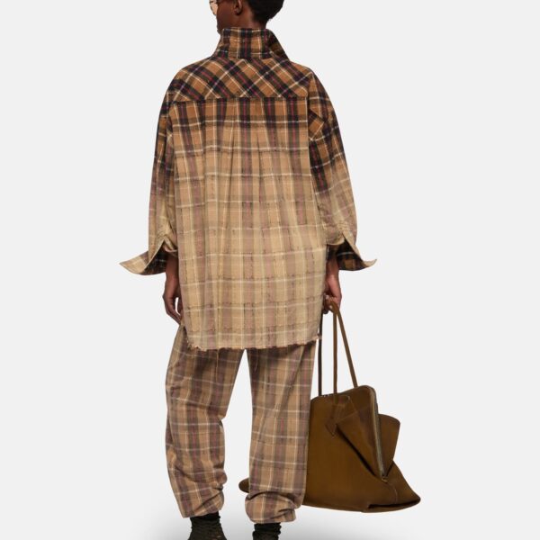 Attico beige and black trousers