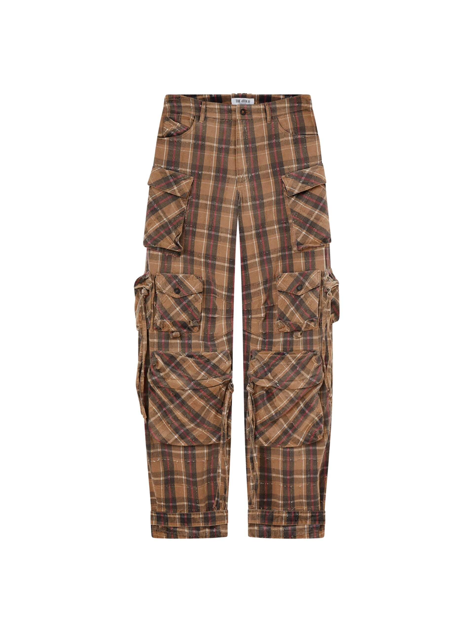 The Attico Beige and black long pant