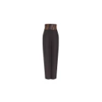 Alaïa Belt Wool Gabardine Pants - ALAÏA Pants - Laser Cut Luxury - Shop at Coveti