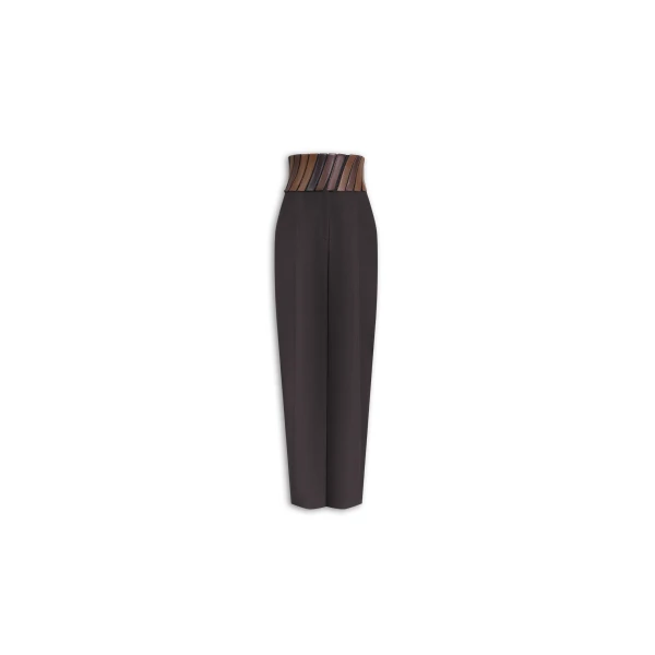 Alaia Belt Wool Gabardine Pants