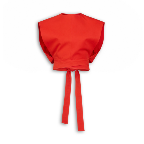 Alaïa Belted Cotton Top - ALAÏA Tops - Laser Cut Luxury - Shop at Coveti