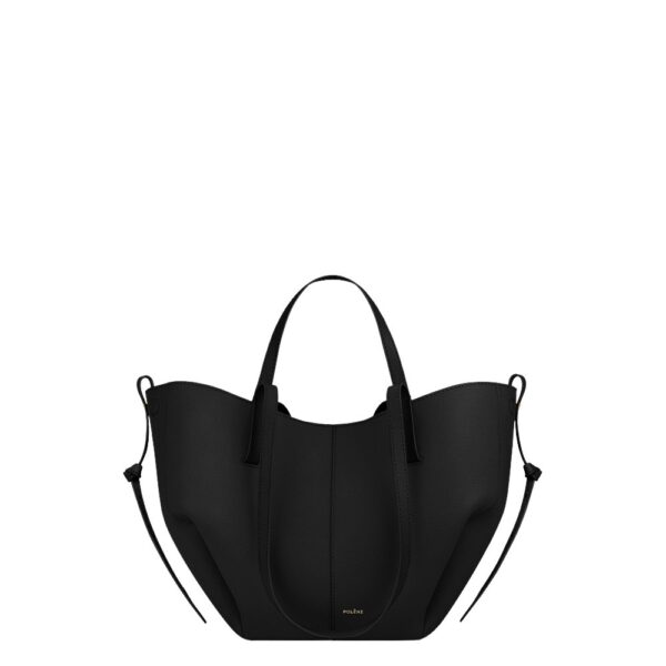 Polène Cyme Mini in Black Cyme Mini in Black - Mini Bags - Parisian Luxury Leather Bag at Coveti