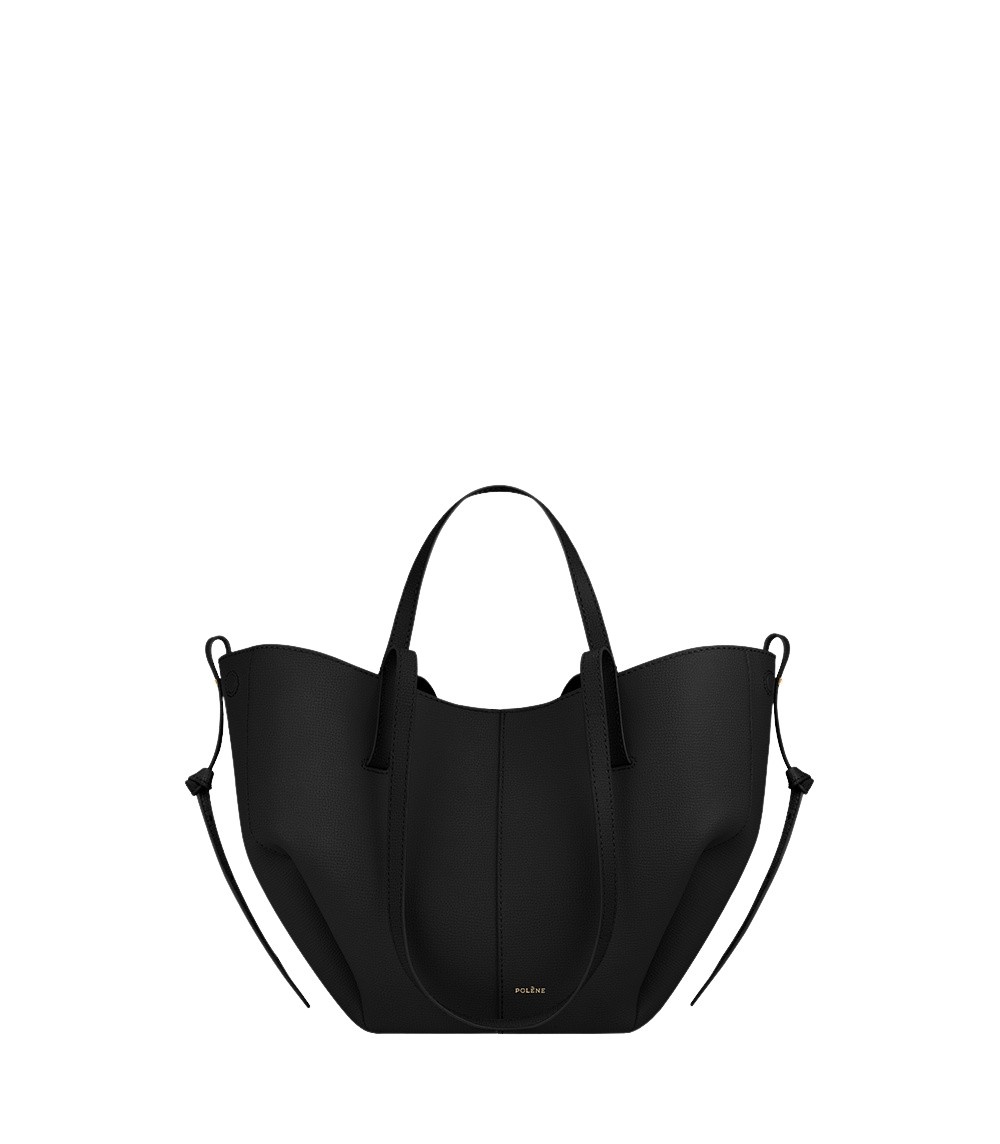 Polène Cyme Mini in Black Cyme Mini in Black - Mini Bags - Parisian Luxury Leather Bag at Coveti