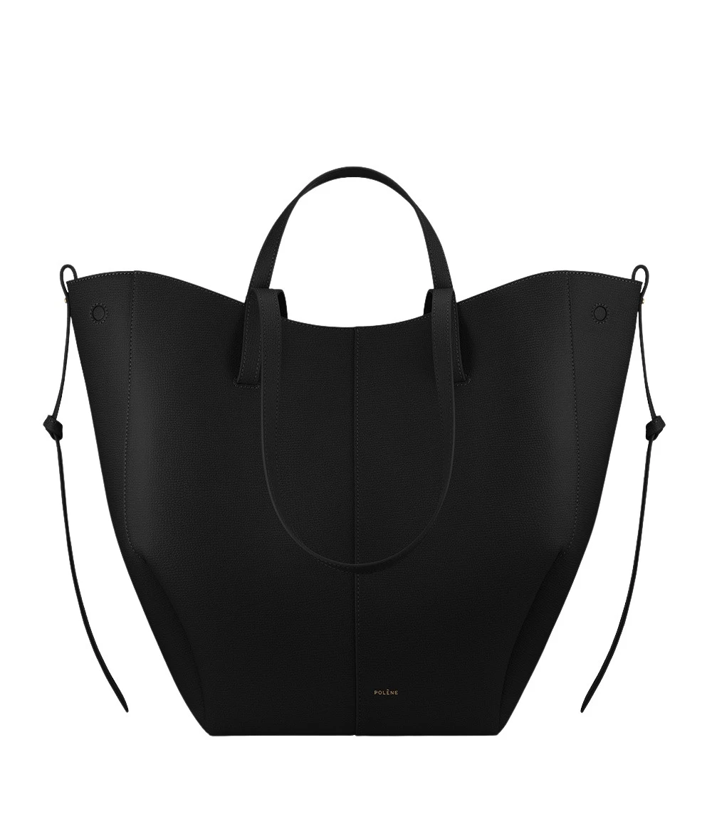 Black-Cyme-Tote-in-Black-collection-coveti40942_nobg Polène Cyme Tote in Black Cyme Tote in Black - Totes & Top-Handle Bags - Parisian Luxury Leather Bag at Coveti