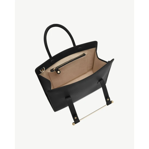 Strathberry Midi Tote in Black, view 5