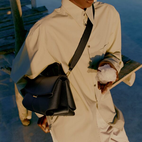Polène Mokki in Black Mokki in Black - Shoulder & Crossbody Bags - Parisian Luxury Leather Bag at Coveti