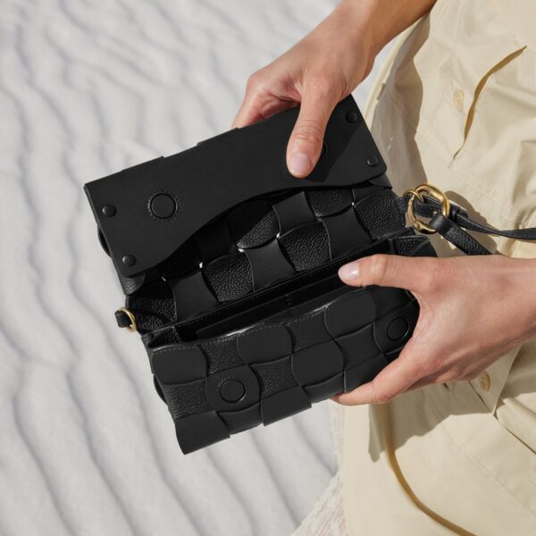 Polène Neiti in Black Neiti in Black - Shoulder & Crossbody Bags - Parisian Luxury Leather Bag at Coveti