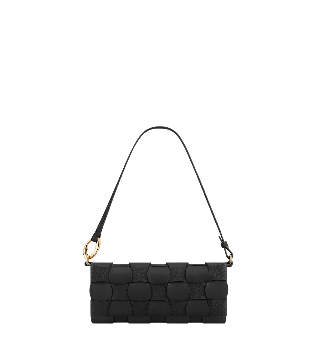 Polène Neiti in Black Neiti in Black - Shoulder & Crossbody Bags - Parisian Luxury Leather Bag at Coveti