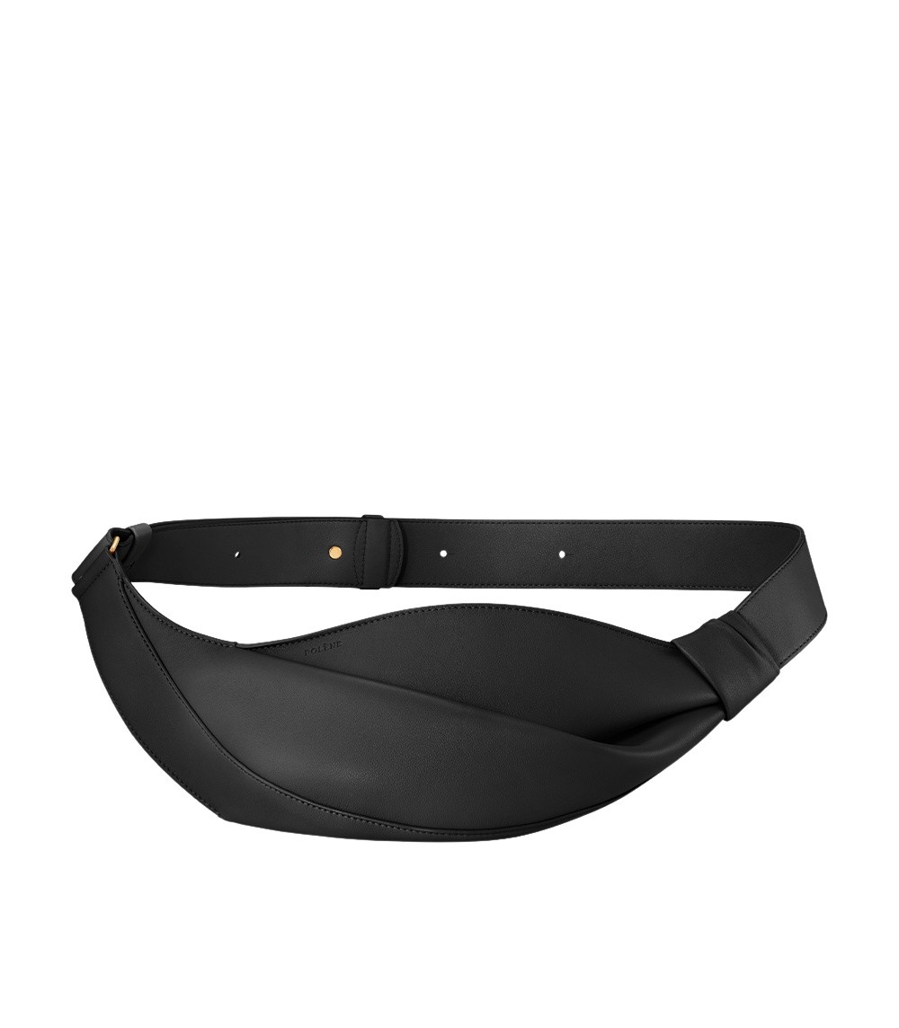 Polène Neyu in Black Neyu in Black - Shoulder & Crossbody Bags - Parisian Luxury Leather Bag at Coveti