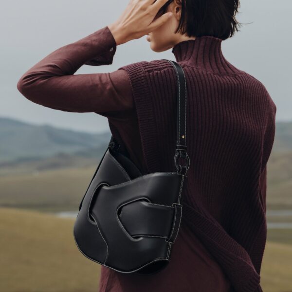 Polène Nodde Hobo in Black Nodde Hobo in Black - Shoulder & Crossbody Bags - Parisian Luxury Leather Bag at Coveti
