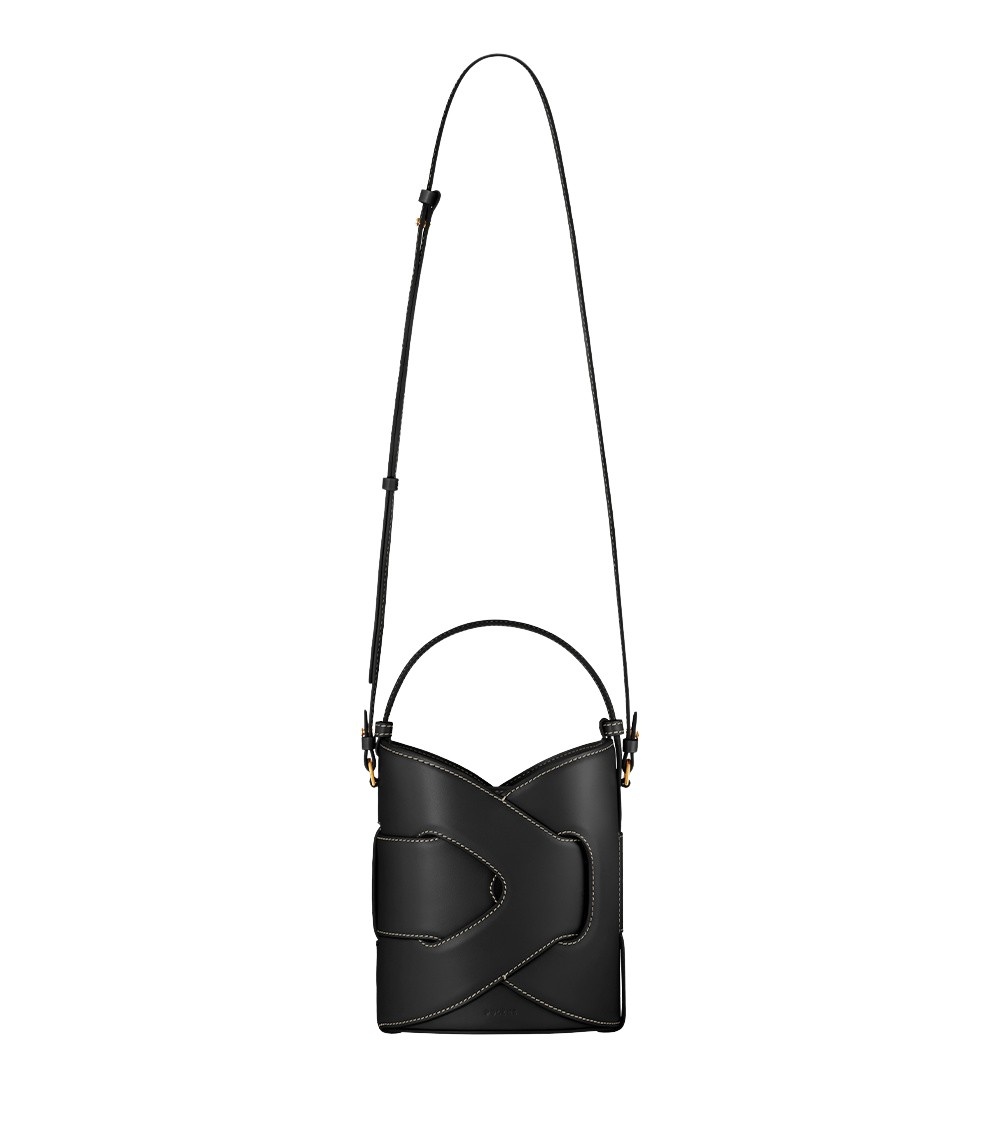 Polène Nodde Seau in Black Nodde Seau in Black - Bucket Bags - Parisian Luxury Leather Bag at Coveti