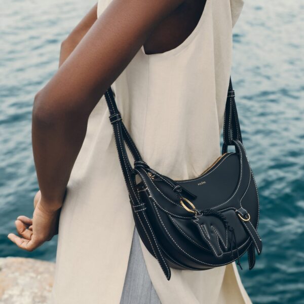 Polène Numéro Dix Galop in Black Numéro Dix Galop in Black - Shoulder & Crossbody Bags - Parisian Luxury Leather Bag at Coveti