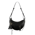 Polène Numéro Dix Galop in Black Numéro Dix Galop in Black - Shoulder & Crossbody Bags - Parisian Luxury Leather Bag at Coveti