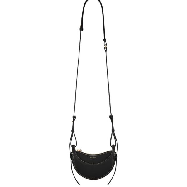 Polène Numéro Dix Micro in Black Numéro Dix Micro in Black - Mini Bags - Parisian Luxury Leather Bag at Coveti